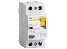 Дифференциальный выключатель нагрузки УЗО ВД1-63 2 полюса, 50А, Тип AC, 100мА | код. MDV10-2-050-100 | IEK